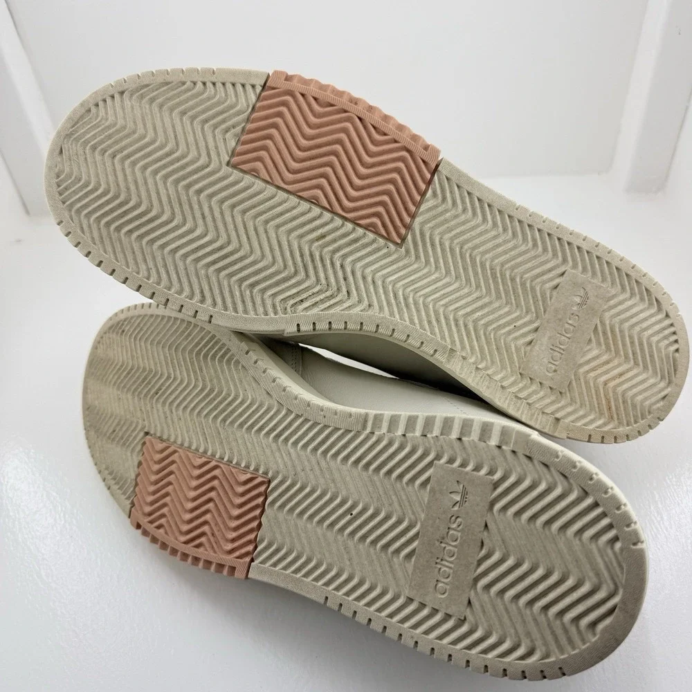 Adidas SC Premiere Mens 13 Raw White Vapour Pink Leather Suede Shoes EE6020